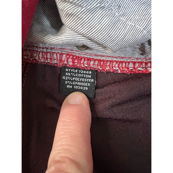 Intro Pink Pull On No Fly Hot Pink Skinny Jeans, Size 16W - Picture 4 of 9